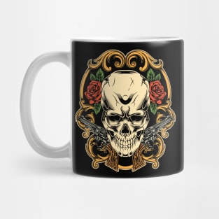 Skull rose Mug